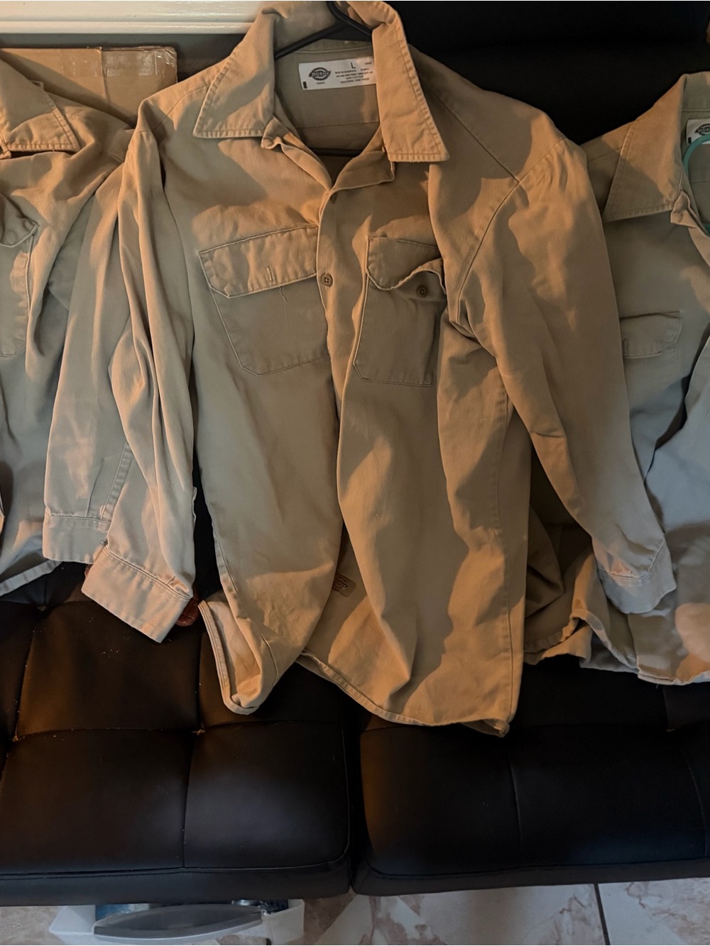 Dickies Tan Cotton-Blend Shirt Jacket